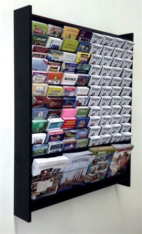 Wall-mounted brochure cabinets