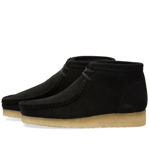 wallabee boot 2 black suede