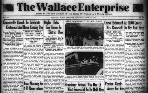 Wallace Enterprise Newspaper
