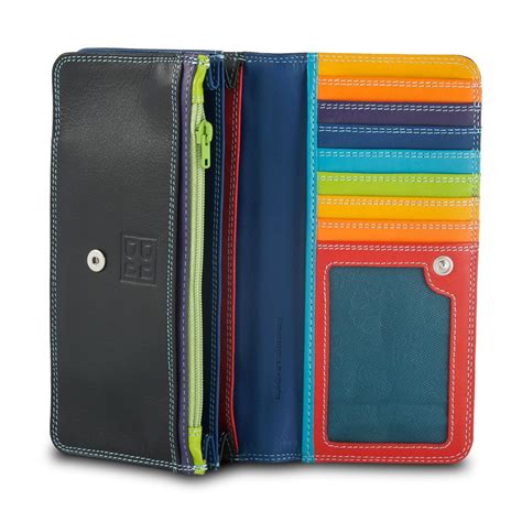 wallets with colourful leather made in italy
