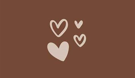 brown hearts 🤎 laptop/macbook wallpaper //aesthetic em 2021 Papel de