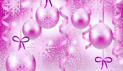 Wallpaper Christmas Pink Xmas