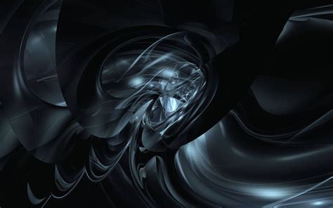 Wallpaper 3D Abstract Black