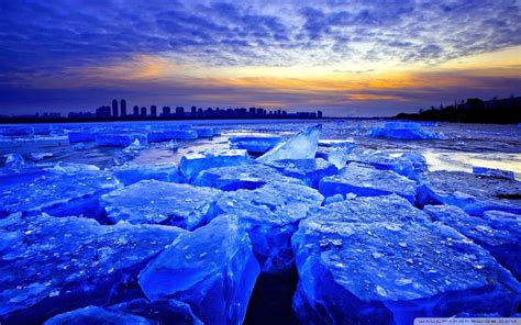 Wallpaper Blue Ice