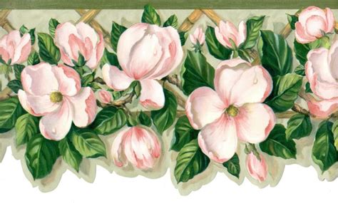Wallpaper Border Magnolia