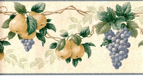 Wallpaper Border With Grapes