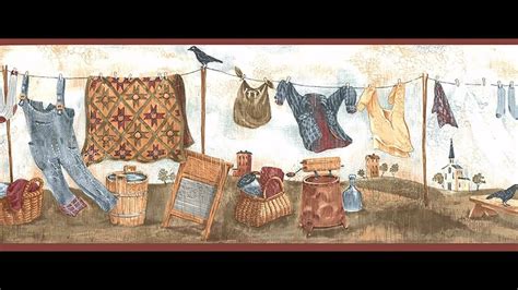 Wallpaper Borders For Laundry