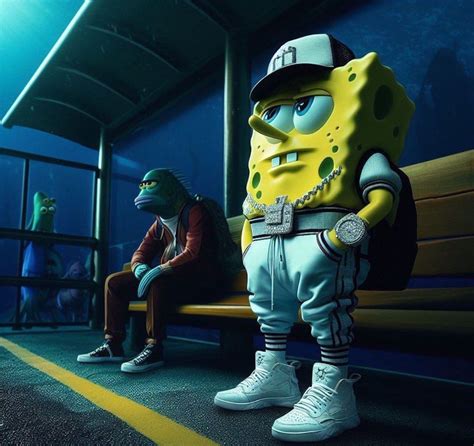 Wallpaper Cartoon Drip