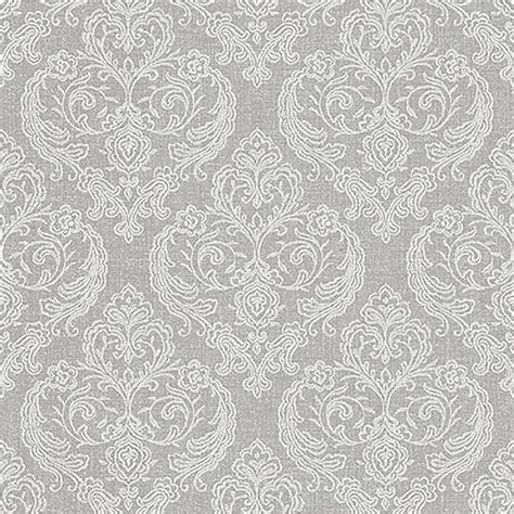 Wallpaper Damask Grey