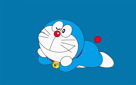 Wallpaper Doraemon Blue Background