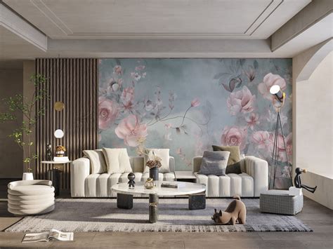 Wallpaper Flower Wall Design