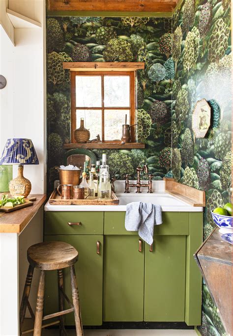 Wallpaper Kitchen Green