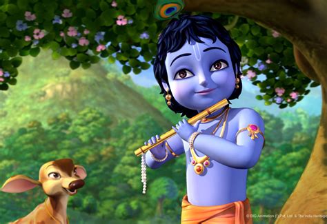 Wallpaper Krishna Cartoon
