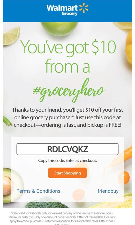 8 Digit Walmart Grocery Promo Code 10 Off (Pickup & Delivery) Sept