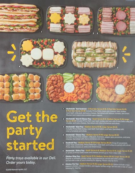 walmart catering menu