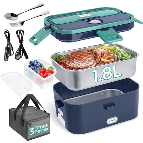 Double Layer Stainless Steel Water Heating Lunch Box Food Container