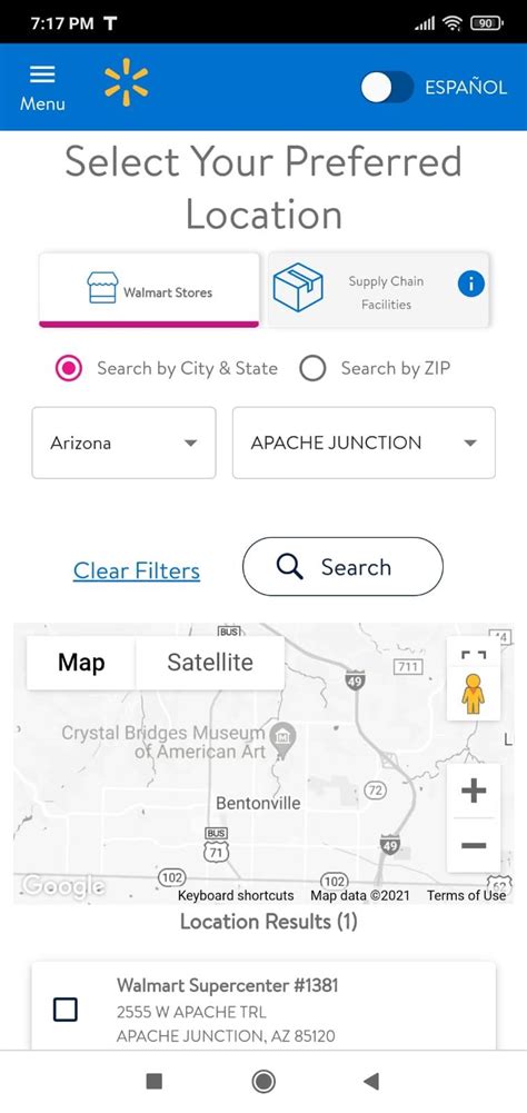 walmart in store application