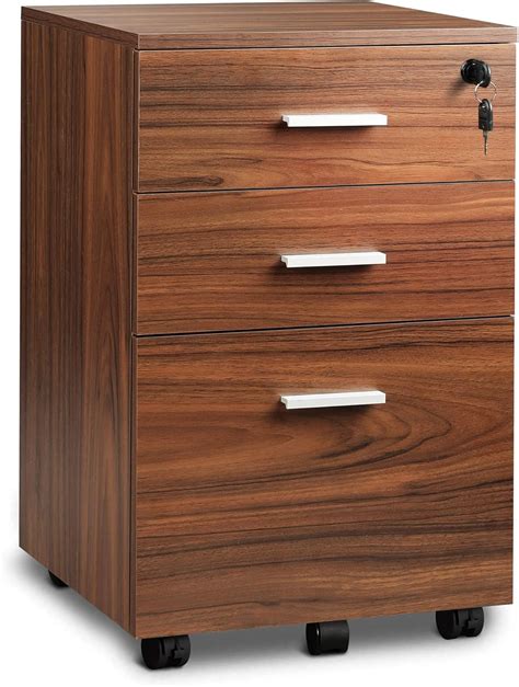 Nexera Essentials 3Drawer Mobile Filing Walnut The Home