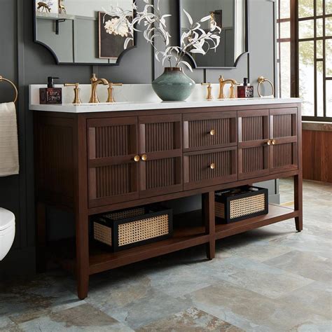 Walnut Grey Bathroom Vanity