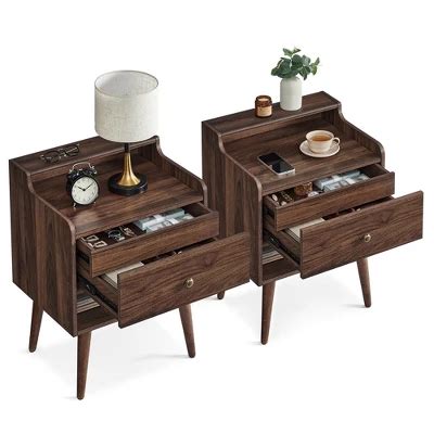 Walnut Nightstands Target