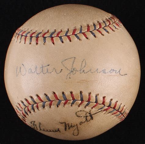 walter johnson signed baseball