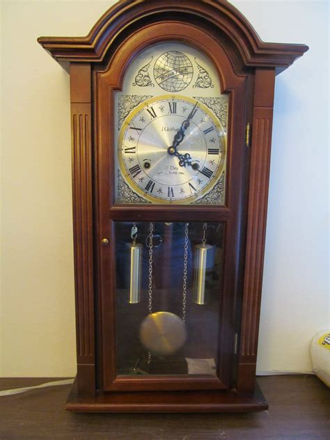 waltham grandfather wall clock