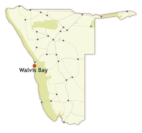 walvis bay namibia map airport