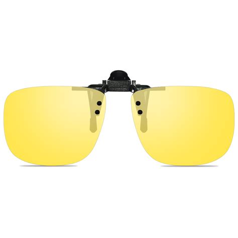 Wangly Polarized Unisex Clip On Flip Up Sunglasses Over Prescription