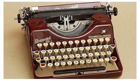 Rheinmetall, Germany | Typewriter, Portable typewriter, Vintage typewriters