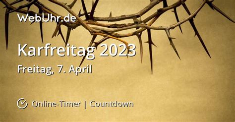 wann ist karfreitag 2023