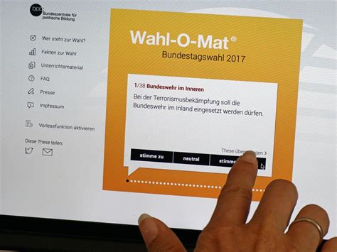 wann kommt der wahl o mat