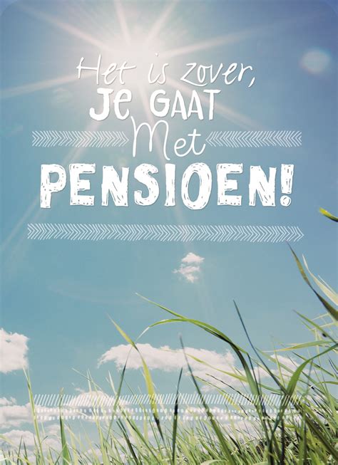 wanneer gaat je pensioen in