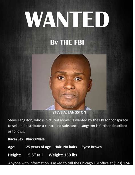 wanted by fbi poster