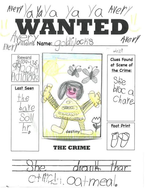 Wanted Poster Examples Year 2