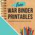 war binder free printables