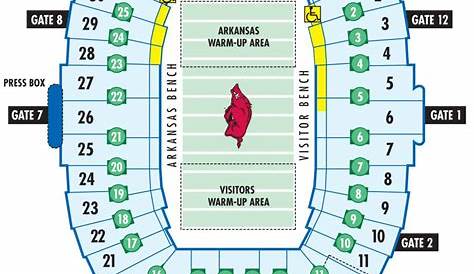 War Memorial Stadium Arkansas Seating Chart