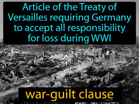 war guilt clause us history definition