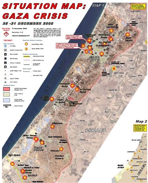 war map of gaza