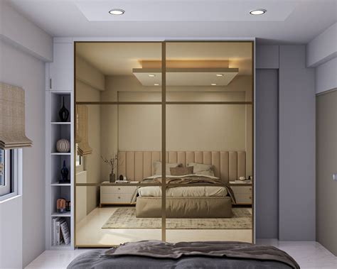 Wardrobe With Mirror Inside Door