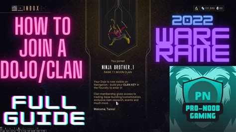 warframe how to join a dojo