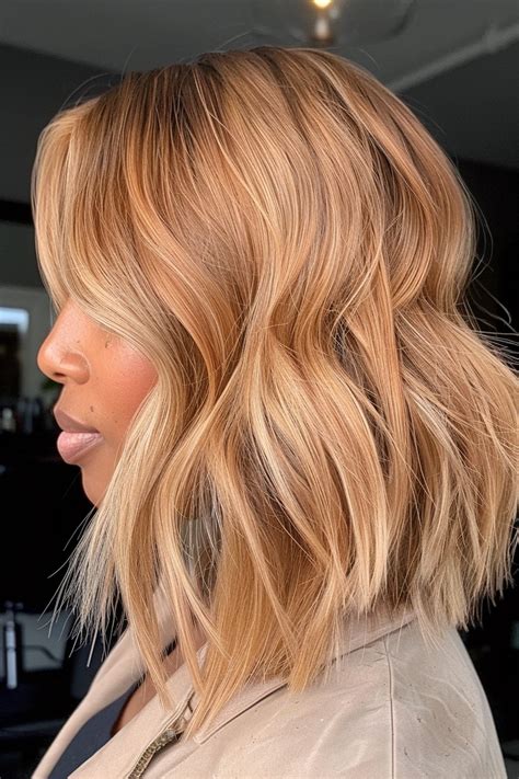 warm blonde highlights