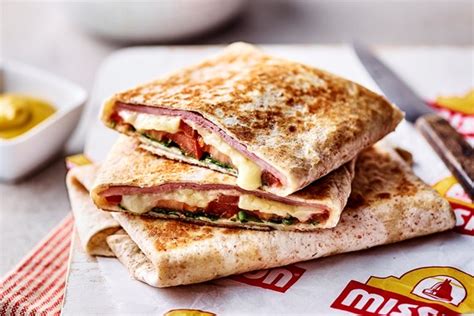 Warm Ham And Cheese Wraps