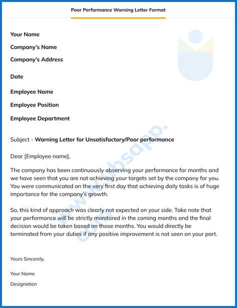 49 Professional Warning Letters (Free Templates) ᐅ TemplateLab