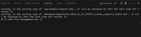 warning in the working copy of ‘App.vue‘, LF will be replaced by CRLF the next time Git touches
