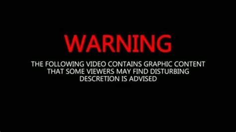 warning the following video contains