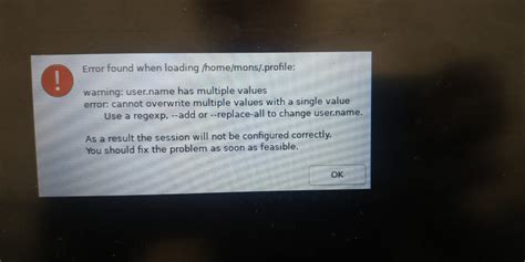 Warning User.name Has Multiple Values