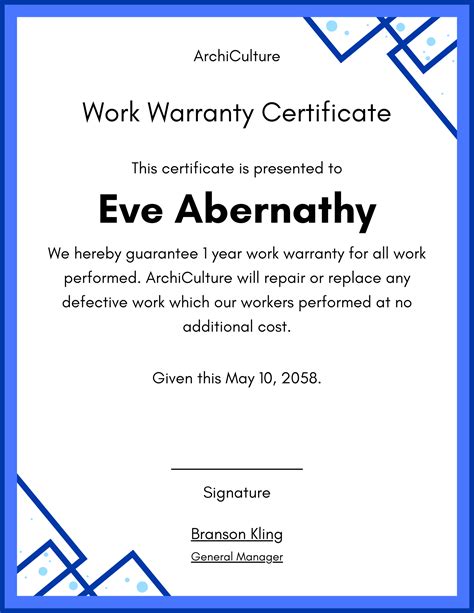 Free downloadable templates for construction warranty paasdesigns