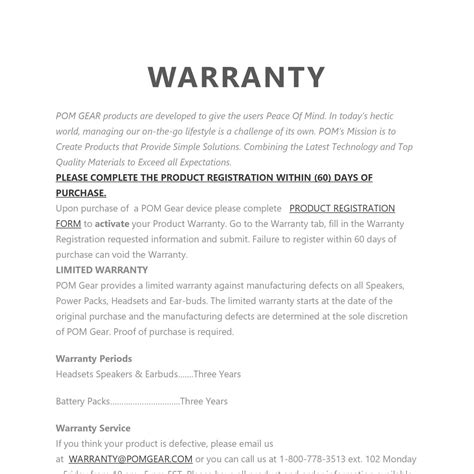 FREE 9+ Warranty Statement Samples & Templates in PDF