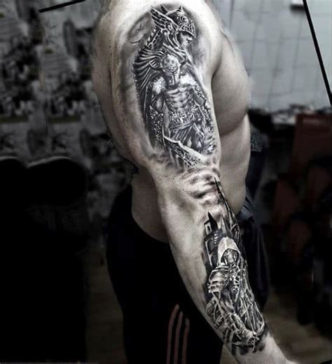 Famous Warrior Arm Tattoo Designs Ideas