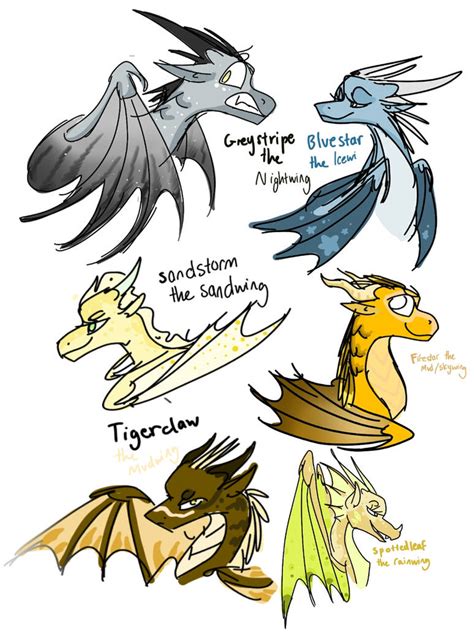 warrior cats as wings of fire dragons